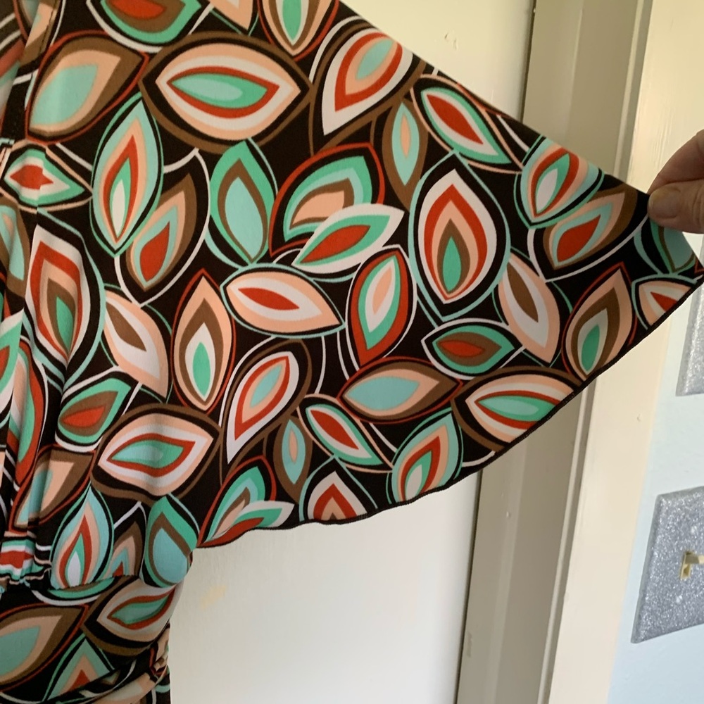 Fall Stylish Multicolor Patterned Dress - Picture 3 of 6